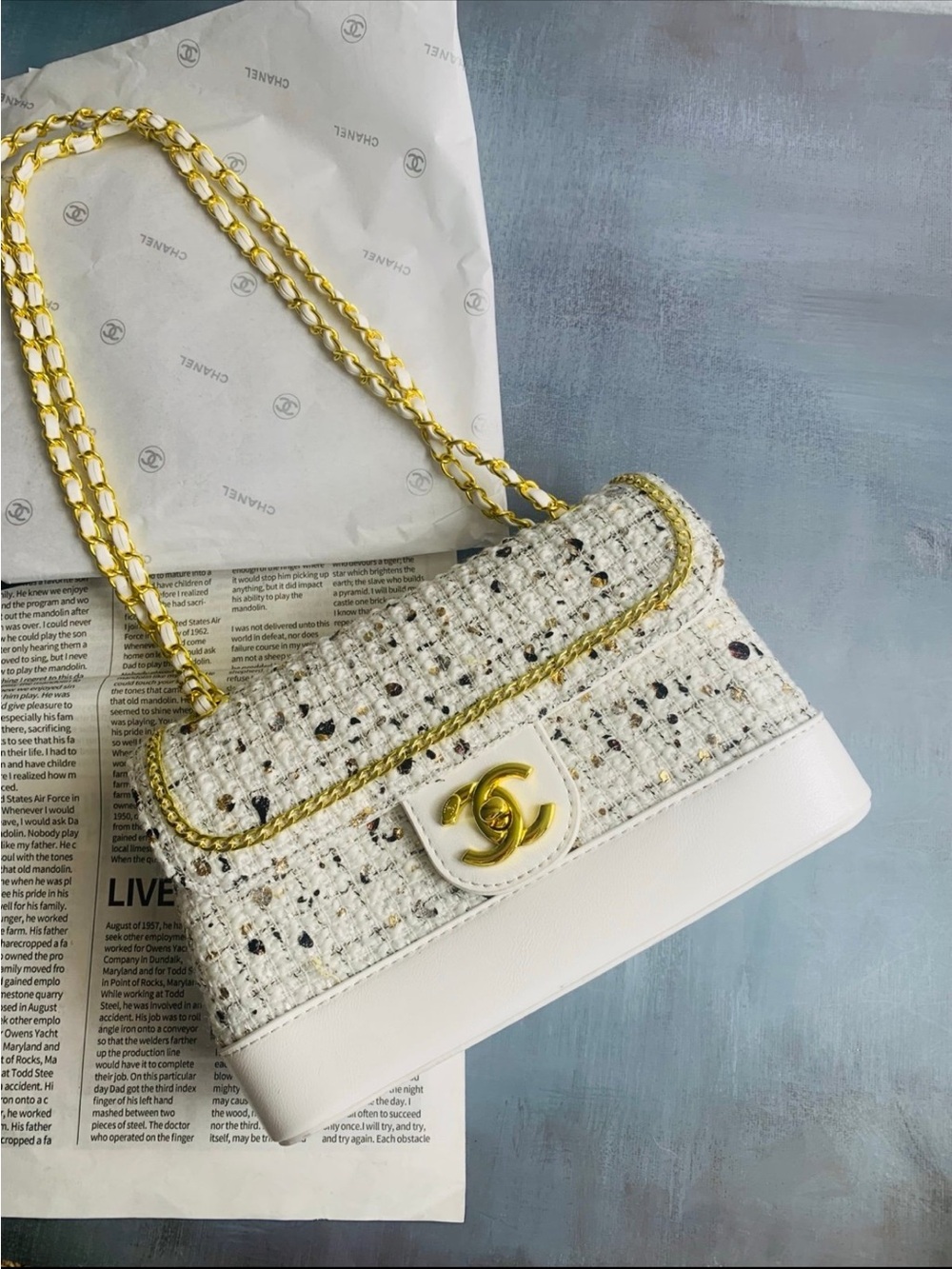 New VIP Novelty Tweed bag
